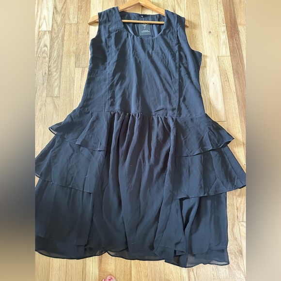 NWT VIJIV Womens Inspired Flapper Dress High Tea black Tiered Skirt Dress - Picture 2 of 6